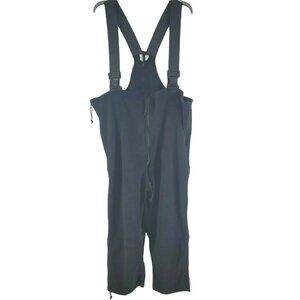 Polartec Fleece Bibs Unisex XL 48'' Waist Short Black Stretch Zip Sides